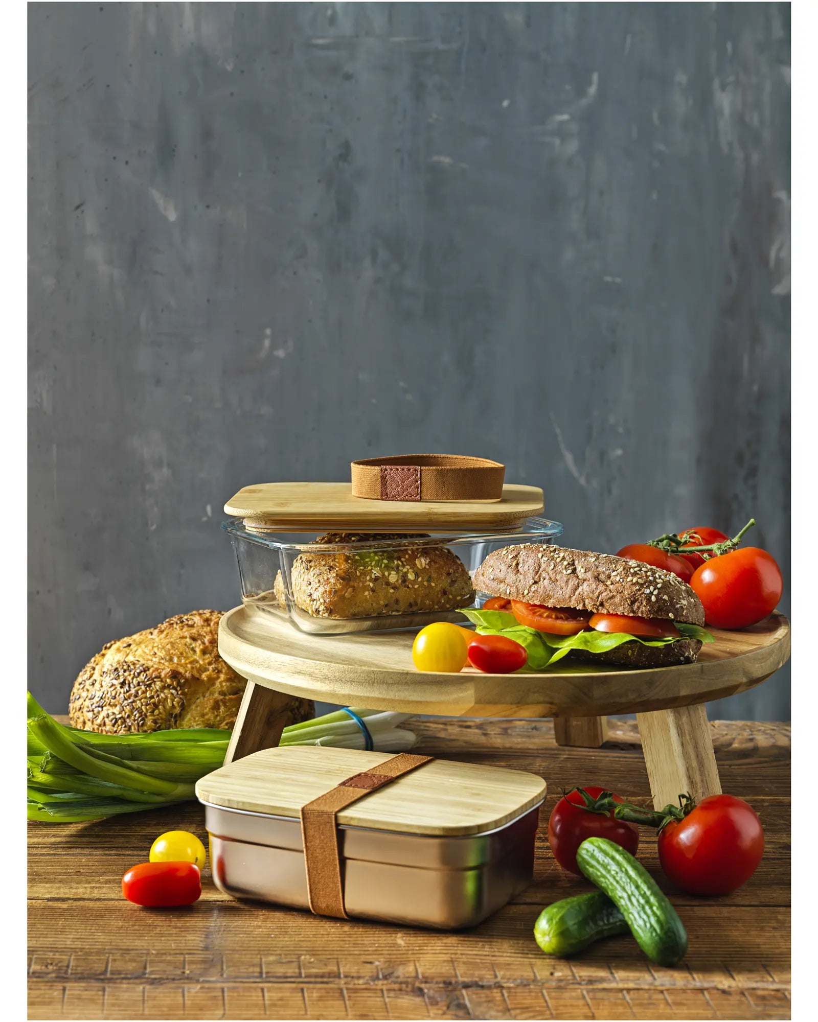 Lunchbox Edelstahl 700ml mit Bambusdeckel zum Personalisieren - 4